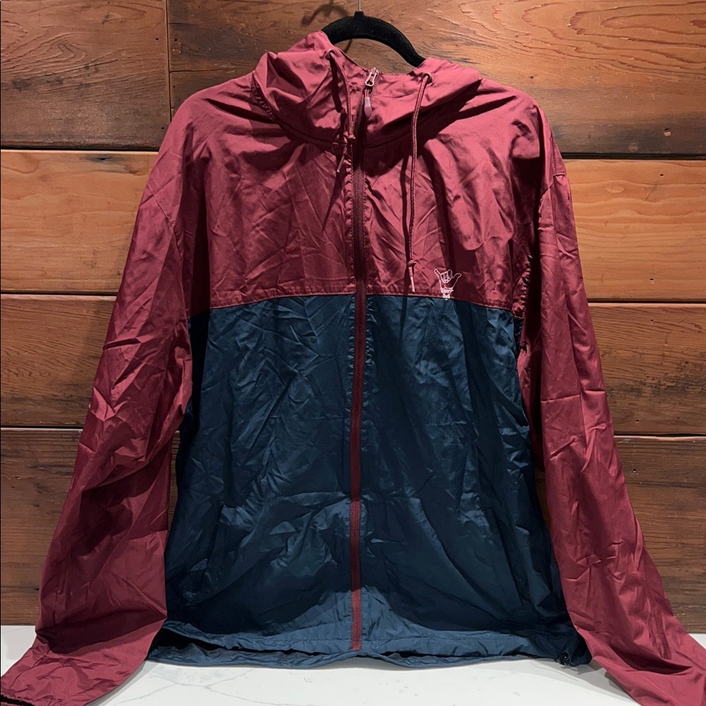 🔥‼️Men's Maroon and Navy Windbreaker‼️🔥